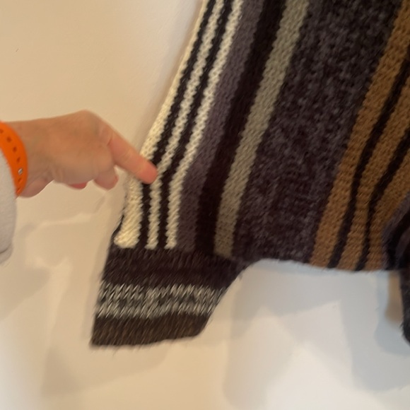 Wooden ships striped pullover sweater size medium large - Picture 3 of 8